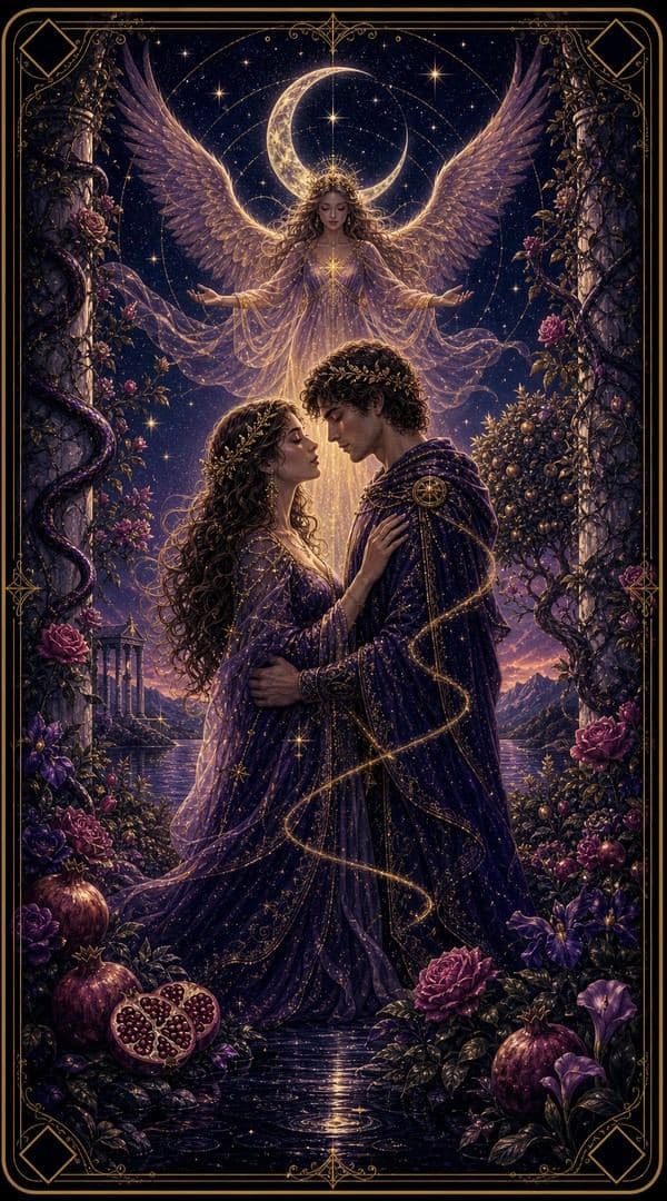 The Lovers tarot card