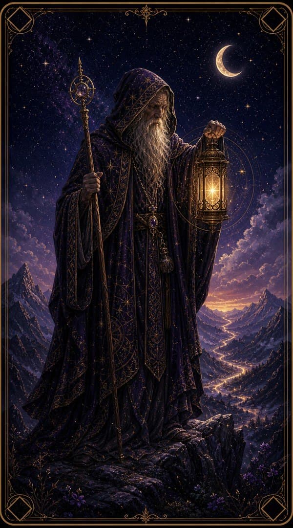 The Hermit tarot card