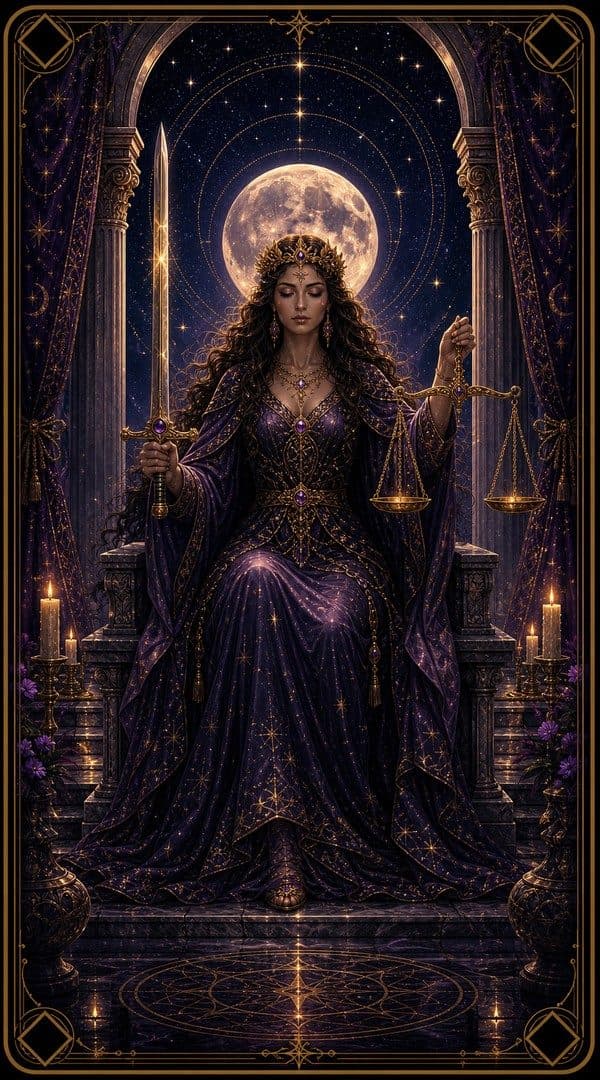 Justice tarot card
