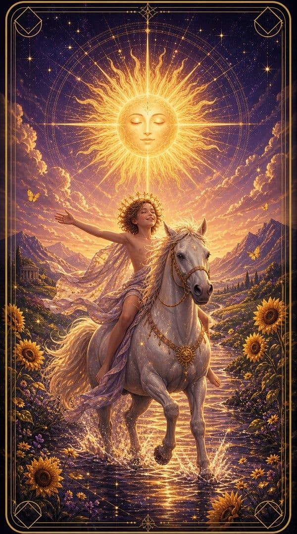 The Sun tarot card